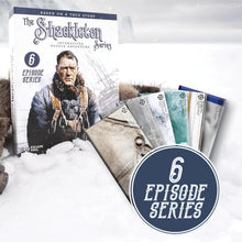 Load image into Gallery viewer, The Shackleton Series, Interactive Puzzle Adventure, replayable, ages 10+, 1-4 players, 1-2 hours per Episode, 6 Episodes inside, 9+ hours of play, Complete Series.
