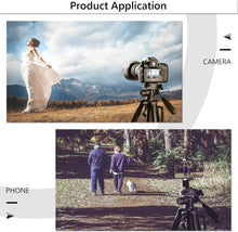 Load image into Gallery viewer, ARTCISE Camera Tripod for Camera, 159 cm Smartphone Tripod Stand with Phone Hold
