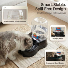 Load image into Gallery viewer, Flexzion Automatic Gravity Pet Waterer for Cat &amp; Dog  Non Skid &amp; Easy Clean Auto
