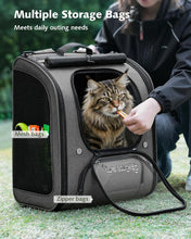 Load image into Gallery viewer, Pecute Cat Backpack Large Space, Cat Carrier Backpack Breathable, Stable Bubble
