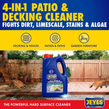 Load image into Gallery viewer, Jeyes 4 In 1 Patio &amp; Decking Cleaner 2X2 Litre =4L Patio Cleaner Fluid for Paths
