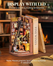 Load image into Gallery viewer, Rolife Book Nook Kits for Adults，Silent Corner Study for Beginners Dollhouse for Bookshelf Decor, 3D Puzzles Christmas Birthday Gift for Teens and Lovers
