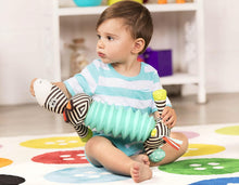 Load image into Gallery viewer, B. toys – B. Snugglies Squeezy Zeeby – Musical Accordion Zebra Plush – Sensory
