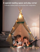 Load image into Gallery viewer, Besrey Toddler Teepee Tent for Kids, Kids Play Tent with Padded Mat &amp; Lights, Co
