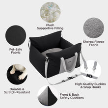 Load image into Gallery viewer, Lesure Small Dog Car Seat Waterproof Dog Booster Seat Puppy Car Bed With Clip
