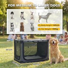 Load image into Gallery viewer, Collapsible Dog Crate, Portable Pet Travel Crate for Medium Large Dogs and Cats

