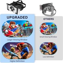 Load image into Gallery viewer, DEVASO Upgraded VR Headset for Nintendo Switch &amp; Switch OLED Model, Switch Virtual Reality Glasses with Adjustable HD Lenses and Comfortable Head Strap, Labo Goggles Accessories
