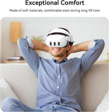 Load image into Gallery viewer, AMVR FC4 Upgraded Face Cover Pad Facial Interface Compatible with Meta/Oculus Quest 3 Accessories, with Knob Adjustable, with PU Face Cushion and Breathable Ice Silk Cotton(Better for Halo Head Strap)

