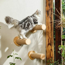 Load image into Gallery viewer, FUKUMARU Cat Wall Furniture Cat Climbing Step 30cm Wall Mounted Jute Scratch posts

