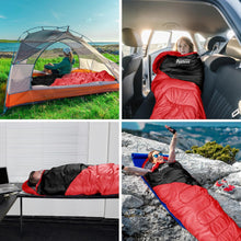 Load image into Gallery viewer, Pystuvo Sleeping Bag for Adults,4 Season Sleeping Bag Lightweight Waterproof Indoor &amp; Outdoor
