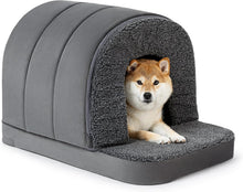 Load image into Gallery viewer, PELZIN Orthopaedic Dog Bed House - Indoor Dog house Washable Removable Cover
