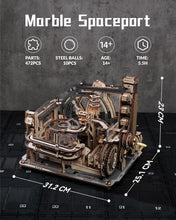 Load image into Gallery viewer, ROKR Marble Runs 3D Wooden Puzzle for Adults, 3D Puzzle Spaceport LGC01
