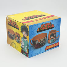 Load image into Gallery viewer, OFFICIAL MY HERO ACADEMIA BREAKFAST SET BOWL AND COFFEE MUG CUP NEW IN BOX
