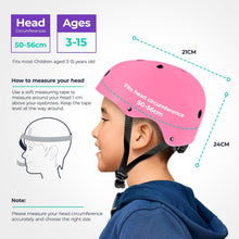 Load image into Gallery viewer, Bike Helmet &amp; Pads Set for Kids - Cycling Skateboard Ages 3-15
