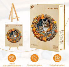 Load image into Gallery viewer, Wooden Jigsaw Puzzles for Adults - 3d Cat Mom Jigsaw Puzzles 280pcs, Artistic
