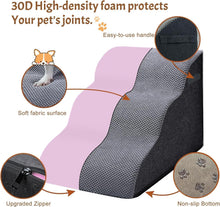 Load image into Gallery viewer, Wide Dog Steps Stairs for Bed 3 Steps 32 x 60 x 30CM High for Dogs Dog Ramp
