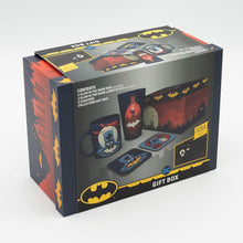 Load image into Gallery viewer, DC BATMAN GLOW IN THE DARK GIFT SET MUG, GLASS,  COASTERS, GIFT BOX
