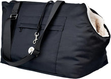 Load image into Gallery viewer, Soho Poms Brown &amp; Cream Pet Carrier (Large) | Luxury Dog Handbag For Small Dogs
