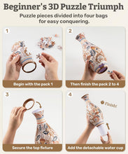 Load image into Gallery viewer, PieceRelax Unique Flower Vase - 3D Puzzle Vase for Adults to Flower Arrangement
