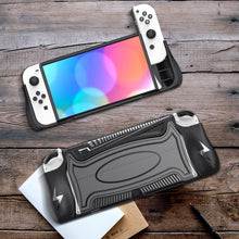 Load image into Gallery viewer, HEIYING Switch OLED Protective Case for Nintendo Switch OLED, Black Protective Cover Compatible with Ergonomic TPU Grip Case for Joy-Con Controller
