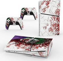 Load image into Gallery viewer, PlayVital Full Set Skin Sticker for ps5 Slim Console Digital Edition (The New Smaller Design), Vinyl Skin Decal Cover for ps5 Controller &amp; Headset &amp; Charging Station &amp; Media Remote - Clown Hahaha
