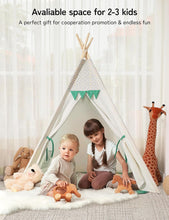 Load image into Gallery viewer, Besrey Toddler Teepee Tent for Kids, Kids Play Tent with Padded Mat &amp; Lights, Co
