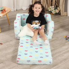 Load image into Gallery viewer, BestRoyal Seating Toddler Couch, 2-in-1 Convertible Toddler Chair to Sofa
