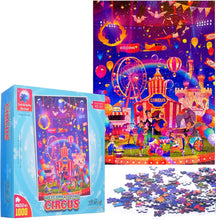 Load image into Gallery viewer, ArtRelief 1000 Piece Puzzles Jigsaw Puzzle for Kids and Adults The Circus
