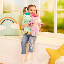 Load image into Gallery viewer, B. toys- B. softies 12&quot; Plush Purple Unicorns -Stuffed Soft Unicorn
