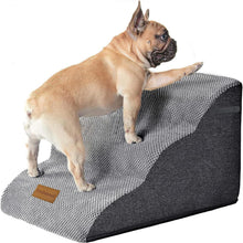 Load image into Gallery viewer, Wide Dog Steps Stairs for Bed 3 Steps 32 x 60 x 30CM High for Dogs Dog Ramp
