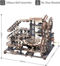 Load image into Gallery viewer, ROKR Marble Run Night City 3D Wooden Puzzle Model Kits for Adults to Build
