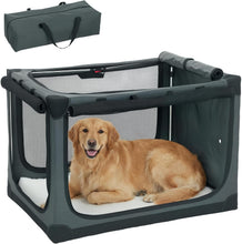 Load image into Gallery viewer, Collapsible Dog Crate, Portable Pet Travel Crate for Medium Large Dogs and Cats
