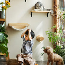 Load image into Gallery viewer, FUKUMARU Cat Wall Furniture Cat Climbing Step 30cm Wall Mounted Jute Scratch posts
