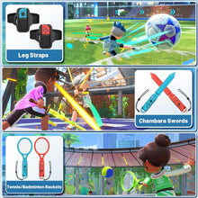 Load image into Gallery viewer, Deruitu 15 in 1 Switch Sports Accessories Bundle Set for Nintendo Switch/ OLED Games, Switch Sports Games Accessories Kit, Family Party Pack Game Accessories Set for Switch OLED Sports Games
