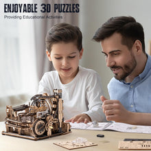 Load image into Gallery viewer, ROKR Marble Runs 3D Wooden Puzzle for Adults, 3D Puzzle Spaceport LGC01
