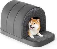 Load image into Gallery viewer, PELZIN Orthopedic Dog Bed House - Indoor Dog Kennel with Egg-Crate Foam
