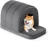 PELZIN Orthopedic Dog Bed House - Indoor Dog Kennel with Egg-Crate Foam
