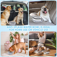 Load image into Gallery viewer, Heouvo 3L Dog Water Bowl No Spill, 101oz Large Spill Proof Dog Bowl Reduce Refill, Anti Splash No Mess Dispenser Dripless Slow Drinking Water Bowl for Sloppy Messy Drinkers (Gray)
