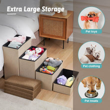 Load image into Gallery viewer, COZY KISS Dog Stair for Small Dogs with Storage, Foldable Pet Step COZY KISS Dog
