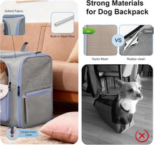 Load image into Gallery viewer, Pet Cat Carrier Backpack for Small Medium Dogs Up to 7KG with Steel Wire Frame
