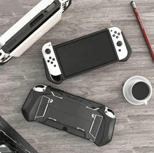 Load image into Gallery viewer, Mumba Dockable Case for Nintendo Switch OLED 2021, [Blade Series] TPU Grip Protective Cover Accessories Compatible with Nintendo Switch OLED 7 Inch and Joy-Con Controller (Black)

