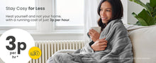 Load image into Gallery viewer, Cosi Home® Luxury Faux Fur Heated Throw - Electric Heated Blanket with 9 SETTING
