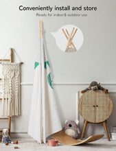 Load image into Gallery viewer, Besrey Toddler Teepee Tent for Kids, Kids Play Tent with Padded Mat &amp; Lights, Co
