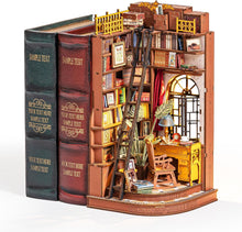 Load image into Gallery viewer, Rolife Book Nook Kits for Adults，Silent Corner Study for Beginners Dollhouse for Bookshelf Decor, 3D Puzzles Christmas Birthday Gift for Teens and Lovers
