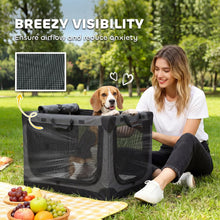 Load image into Gallery viewer, Collapsible Dog Crate, Portable Pet Travel Crate for Medium Large Dogs and Cats
