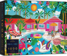 Load image into Gallery viewer, Elena Essex Jigsaws 1000 Pieces for Adults - Poolside, Puzzles for Adults, Adult Puzzles, Colourful Summer Holiday Swimming Pool Puzzle, Size 50x70cm
