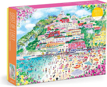 Load image into Gallery viewer, Galison Coast Of Italy – 1000 Piece Michael Storrings Jigsaw Puzzle Featuring Beautiful Artwork Of Positano Italy Summer Beach
