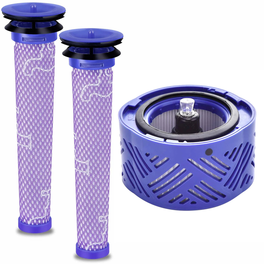 2 Pre Filter + 1 HEPA Post Filter kit for Dyson V6 Absolute Cordless Stick Vacuum