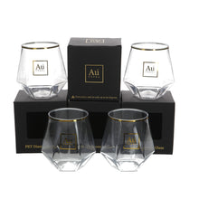 Load image into Gallery viewer, 4 X Au Vodka Plastic Tumbler Glasses 30CL
