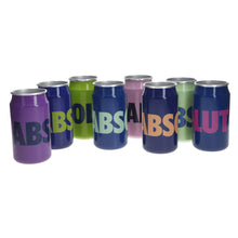 Load image into Gallery viewer, Absolut drinking tin can cocktail tins ltd edition set of 8 mancave collectables
